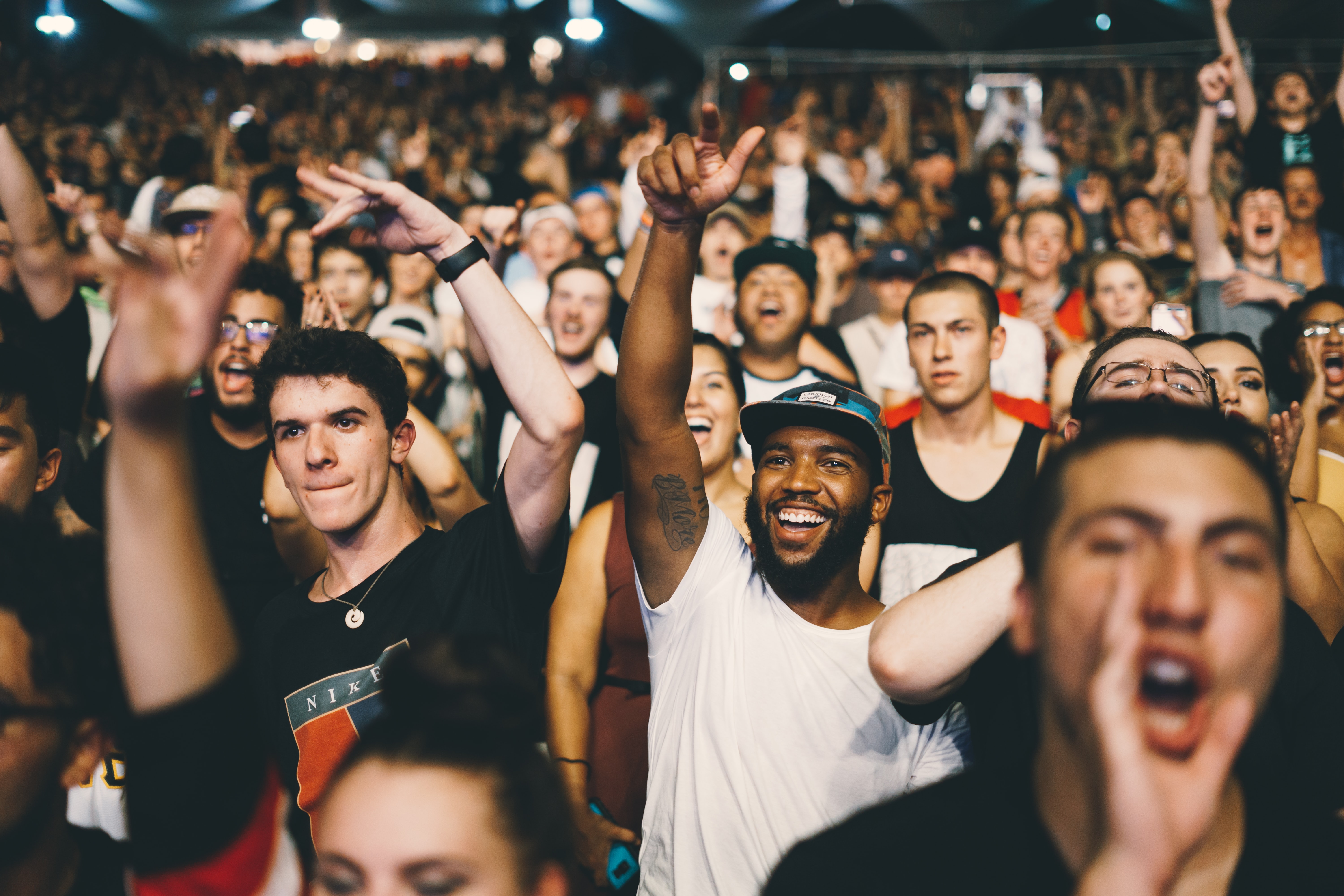 Group of people having fun